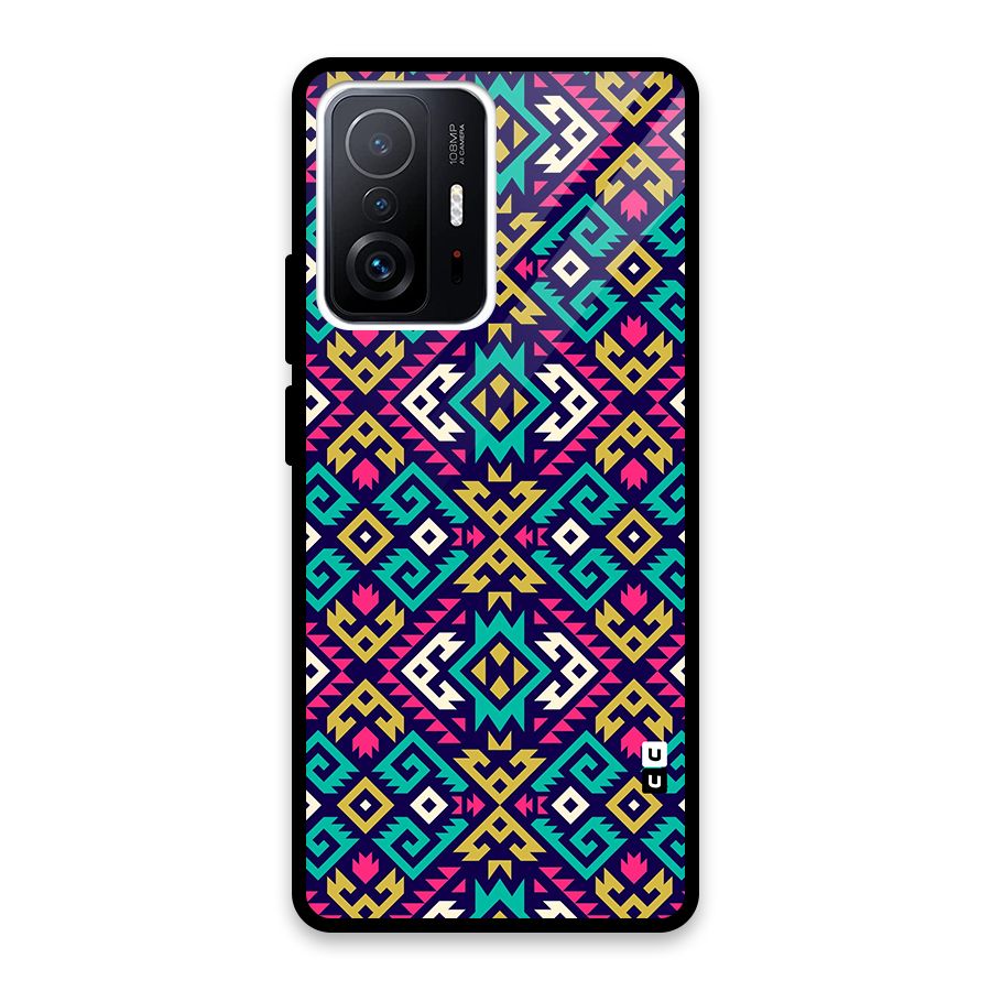 Retro Geometric Pattern Back Case for Xiaomi 11T Pro
