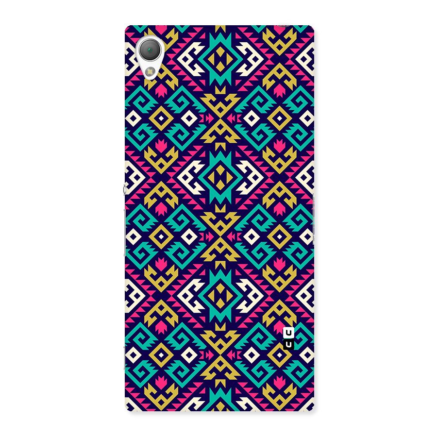 Retro Geometric Pattern Back Case for Xperia Z3
