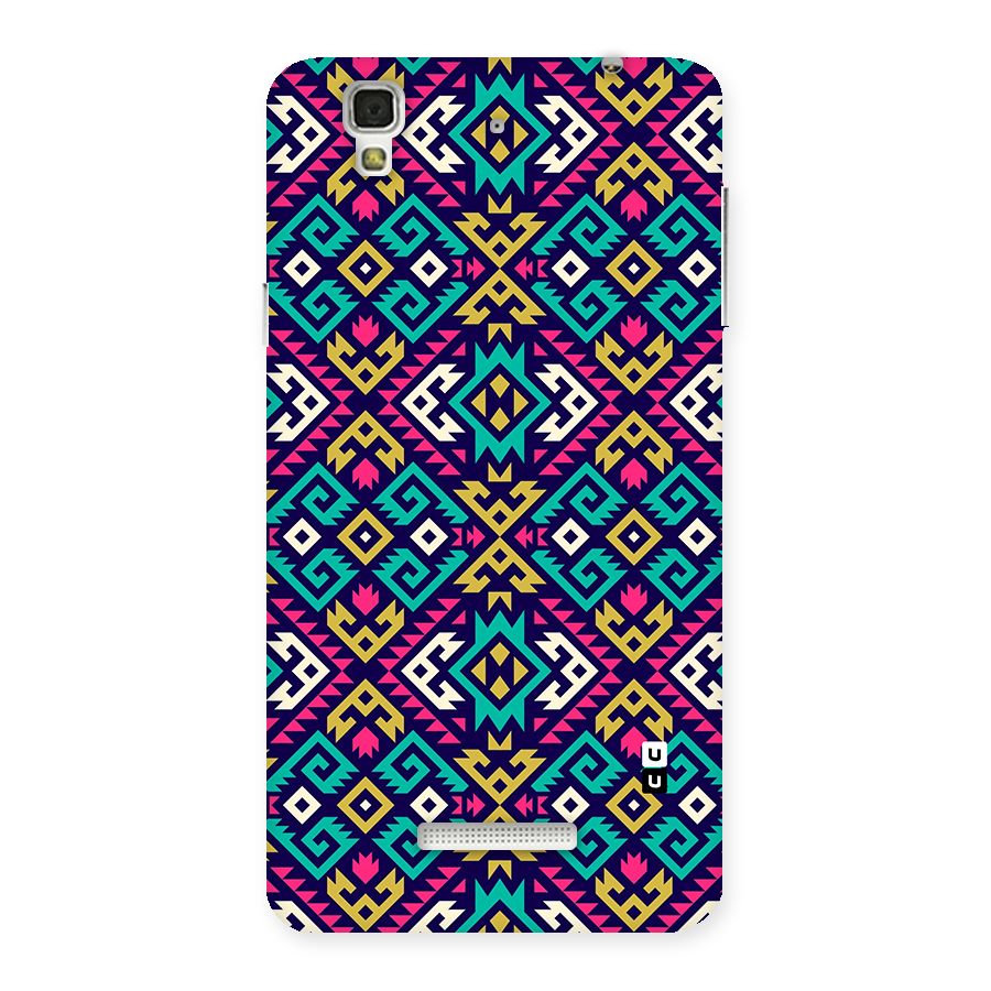 Retro Geometric Pattern Back Case for Yureka