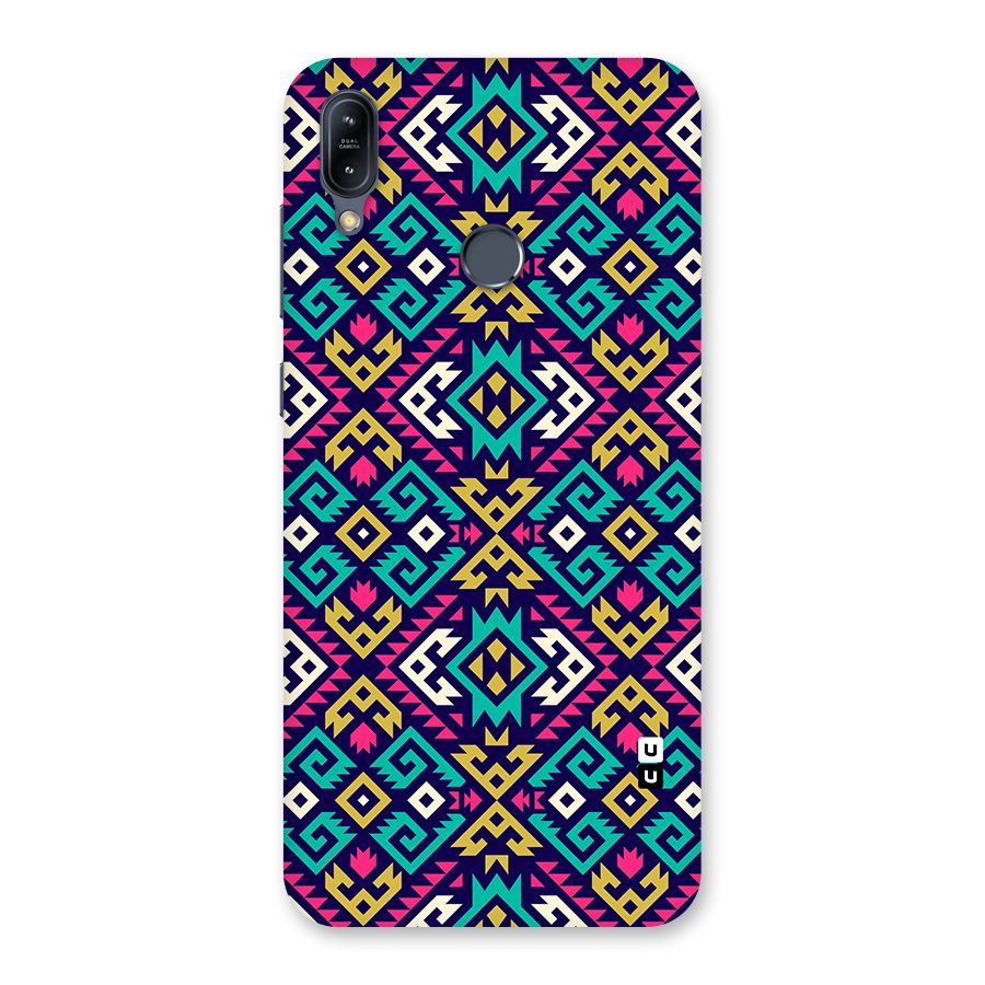 Retro Geometric Pattern Back Case for Zenfone Max M2
