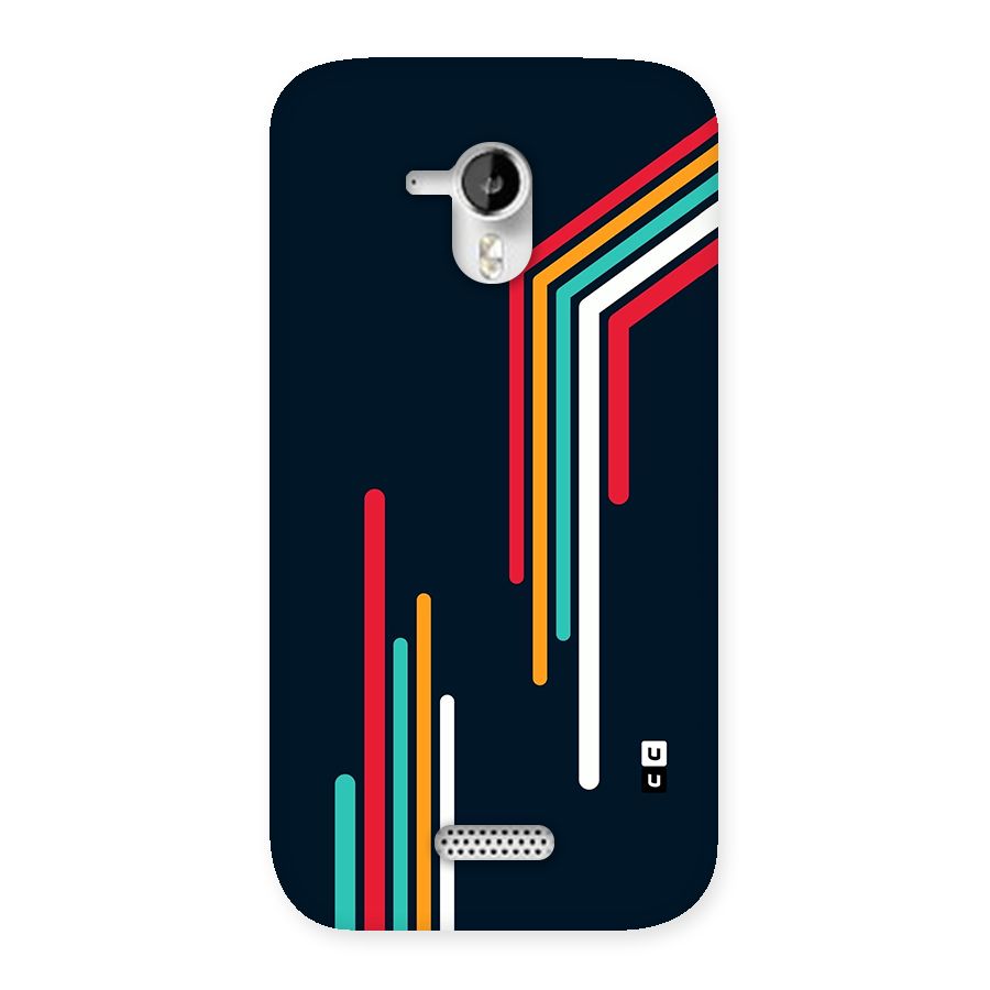 Retro Lines Minimal Stripes Back Case for Canvas HD A116