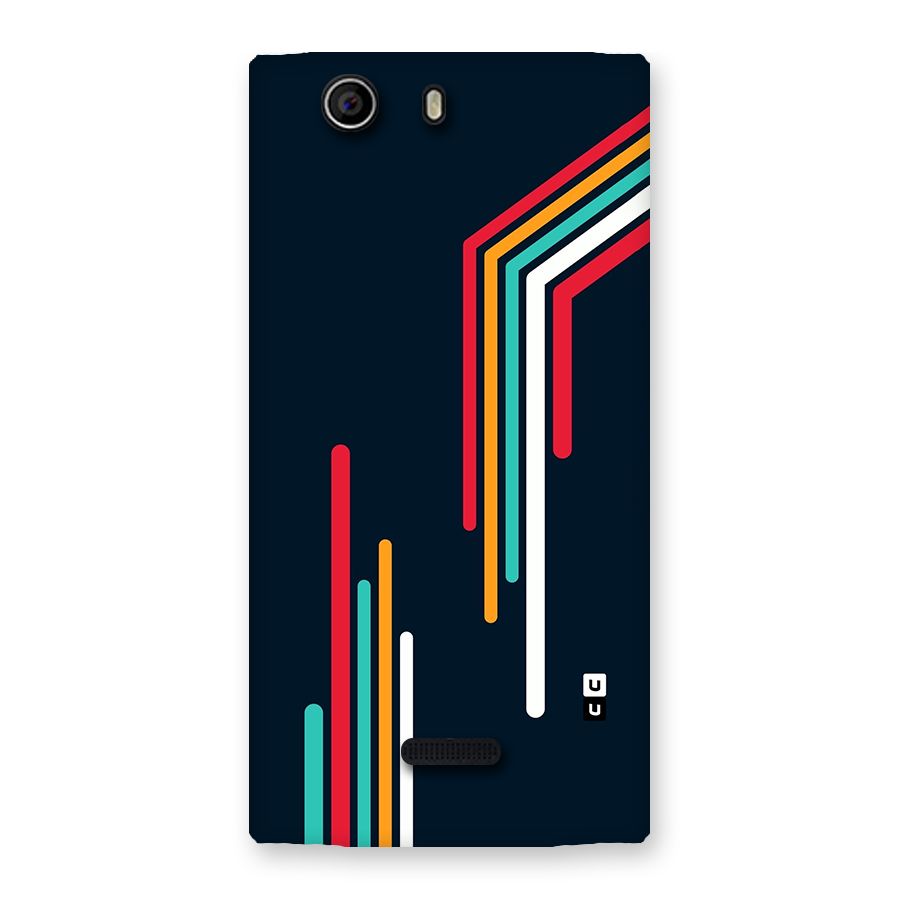 Retro Lines Minimal Stripes Back Case for Canvas Nitro 2 E311