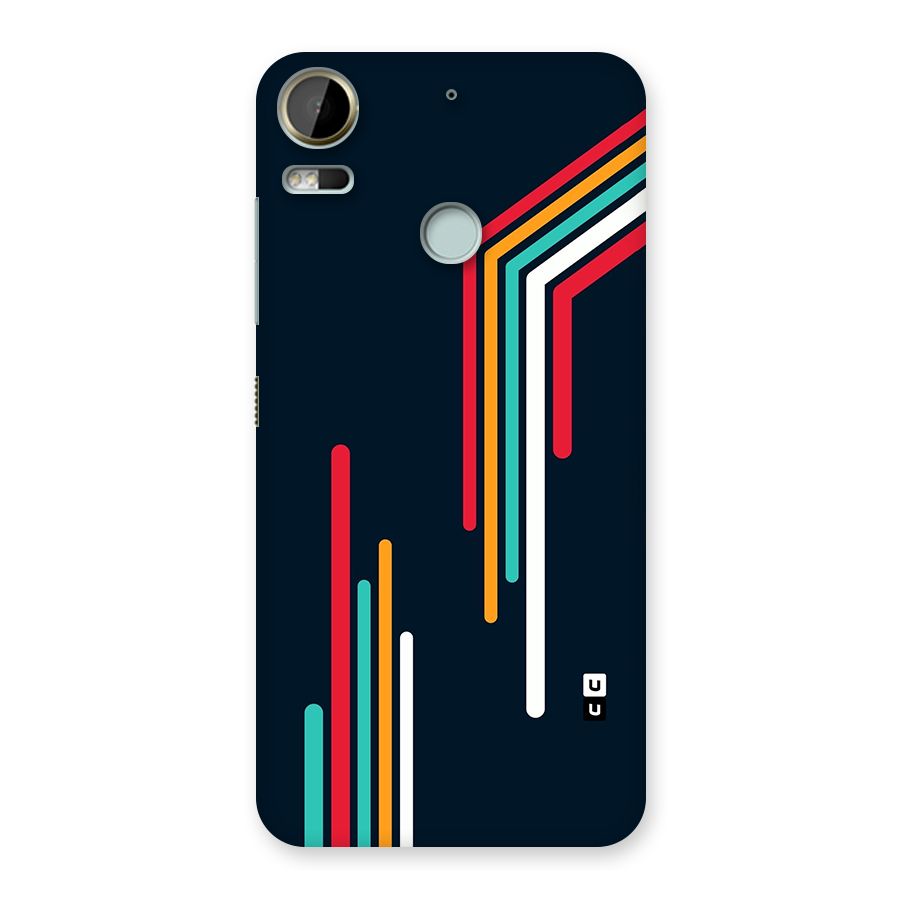 Retro Lines Minimal Stripes Back Case for Desire 10 Pro