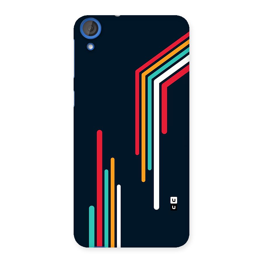 Retro Lines Minimal Stripes Back Case for Desire 820