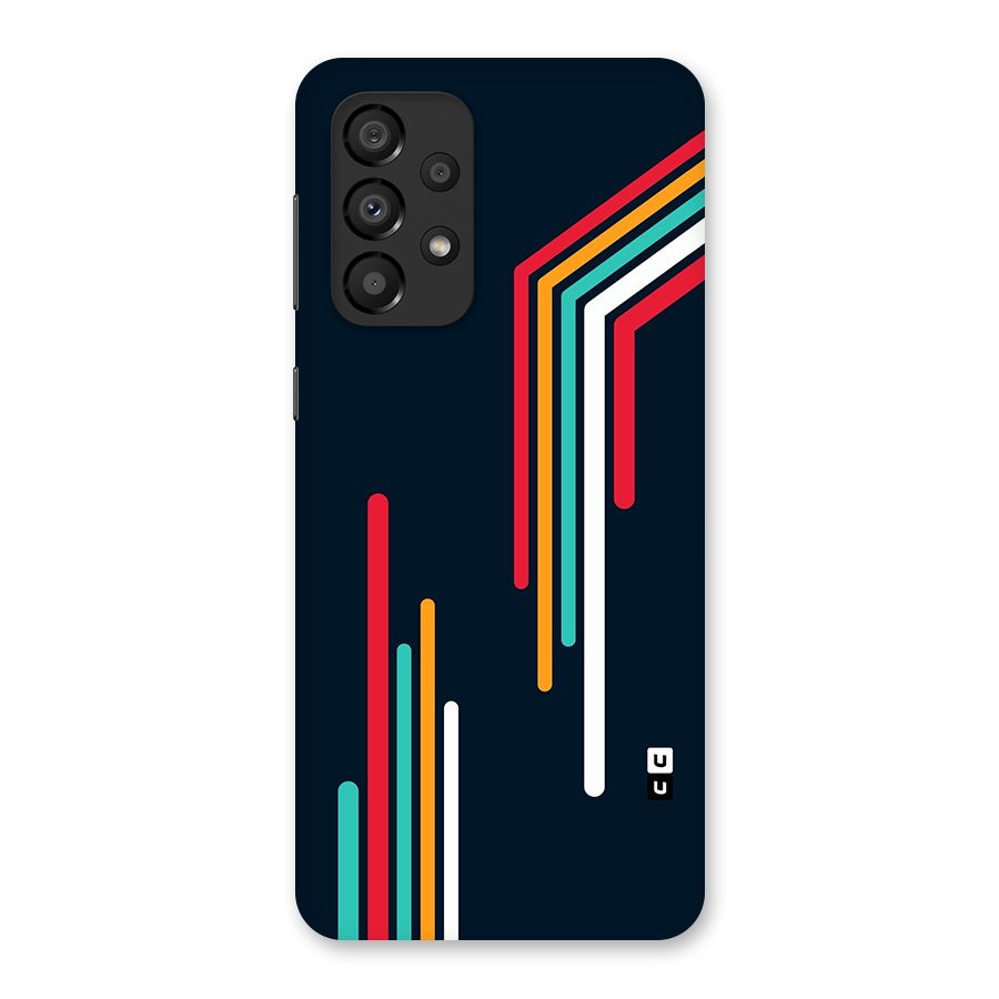 Retro Lines Minimal Stripes Back Case for Galaxy A33 5G