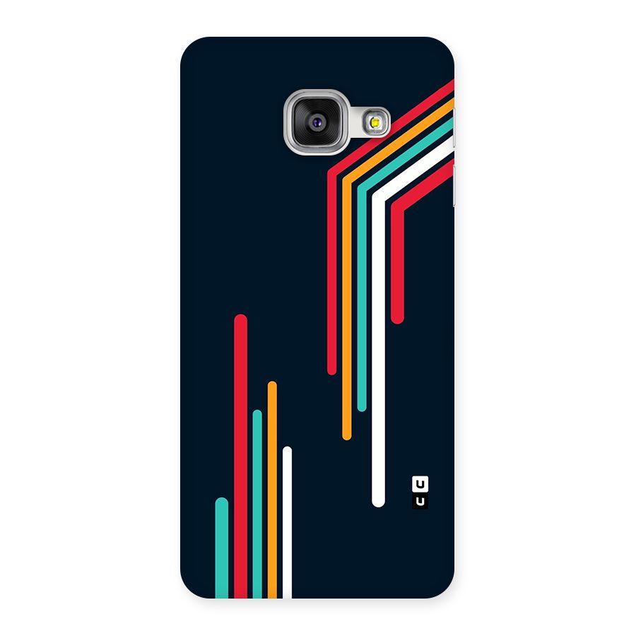 Retro Lines Minimal Stripes Back Case for Galaxy A3 (2016)