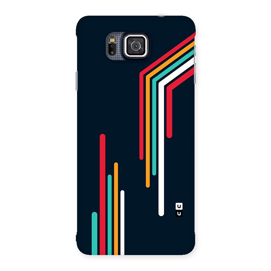 Retro Lines Minimal Stripes Back Case for Galaxy Alpha