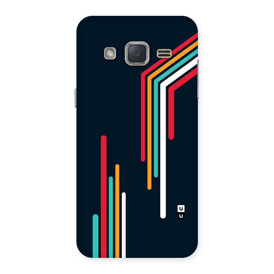 Retro Lines Minimal Stripes Back Case for Galaxy J2
