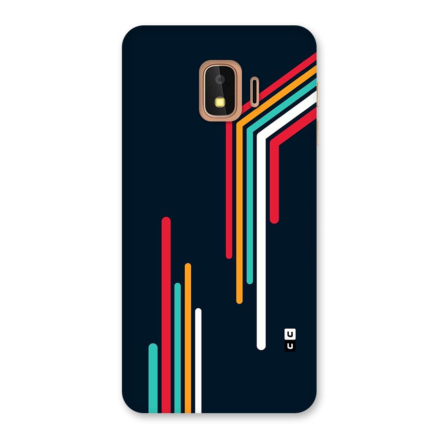 Retro Lines Minimal Stripes Back Case for Galaxy J2 Core