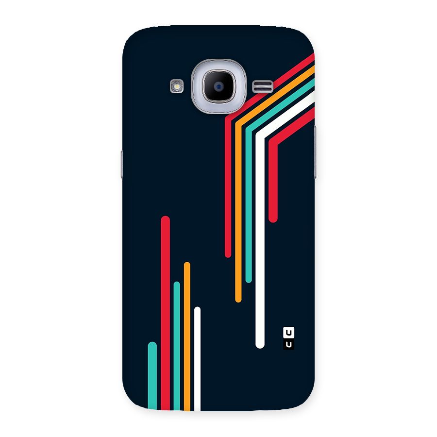 Retro Lines Minimal Stripes Back Case for Galaxy J2 Pro