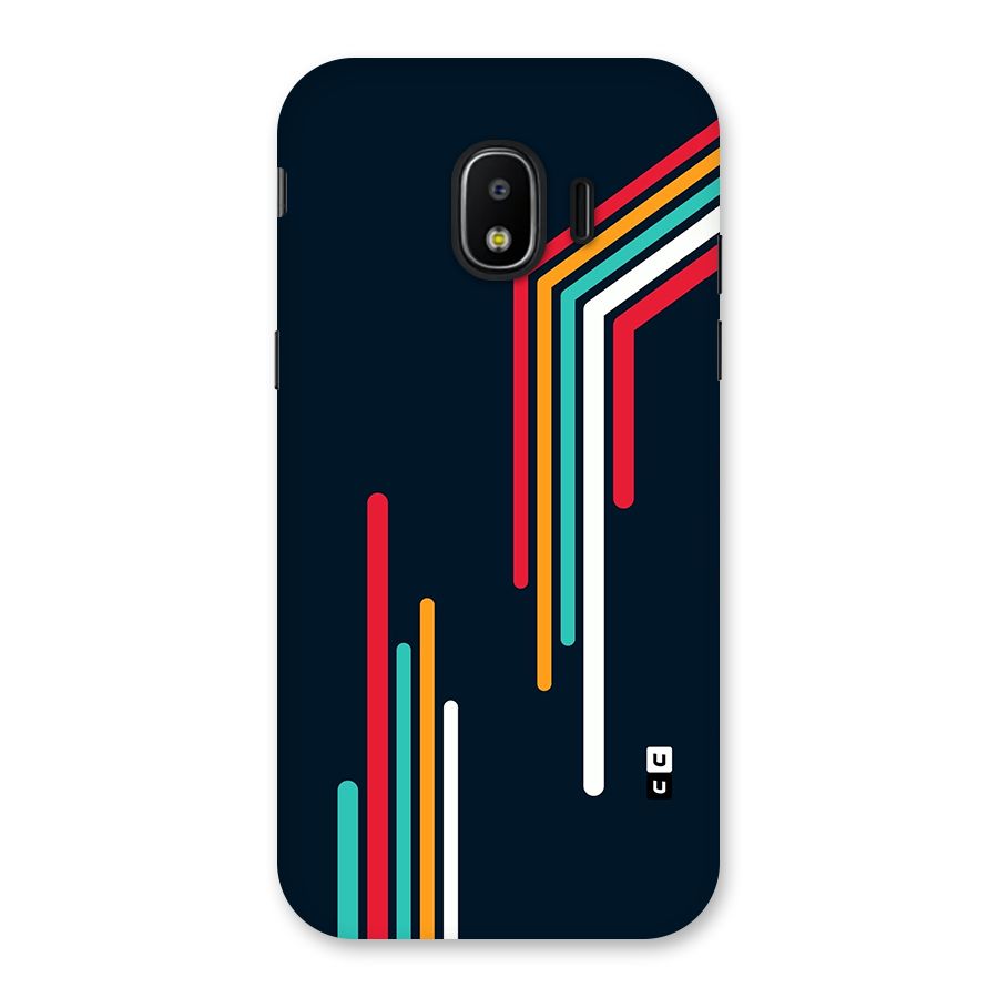 Retro Lines Minimal Stripes Back Case for Galaxy J2 Pro 2018