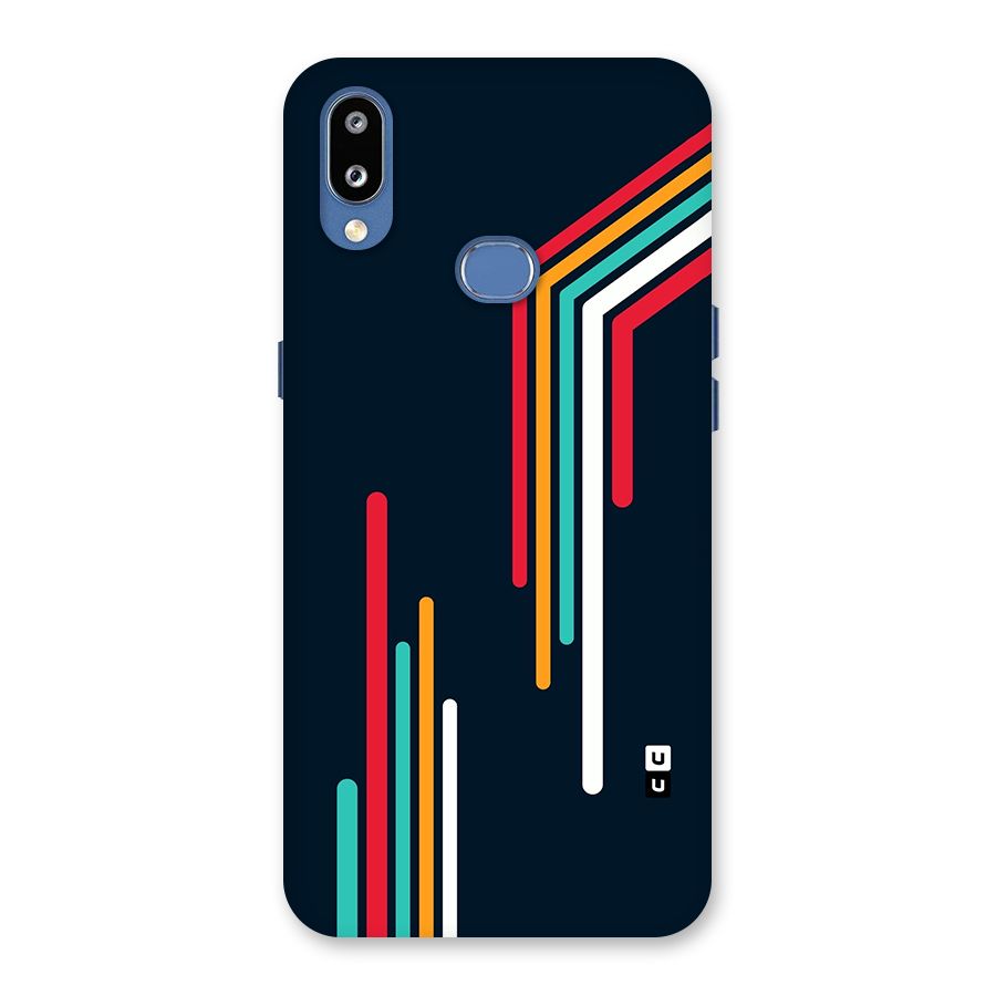 Retro Lines Minimal Stripes Back Case for Galaxy M01s