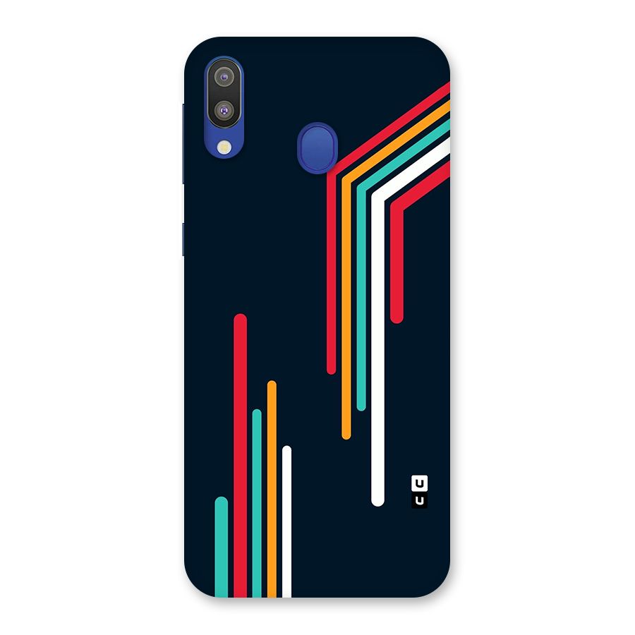 Retro Lines Minimal Stripes Back Case for Galaxy M20