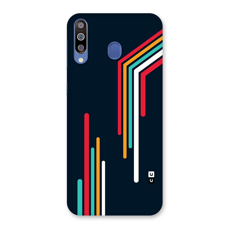Retro Lines Minimal Stripes Back Case for Galaxy M30