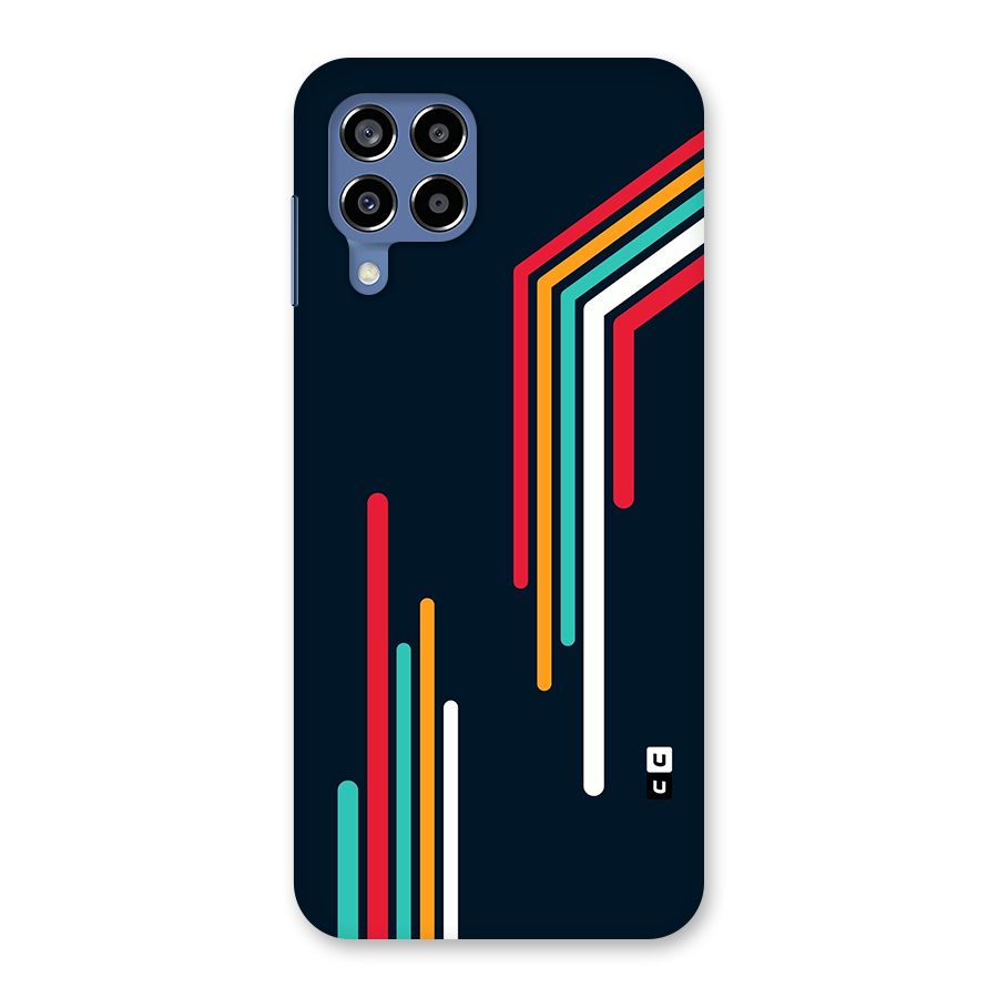 Retro Lines Minimal Stripes Back Case for Galaxy M53 5G