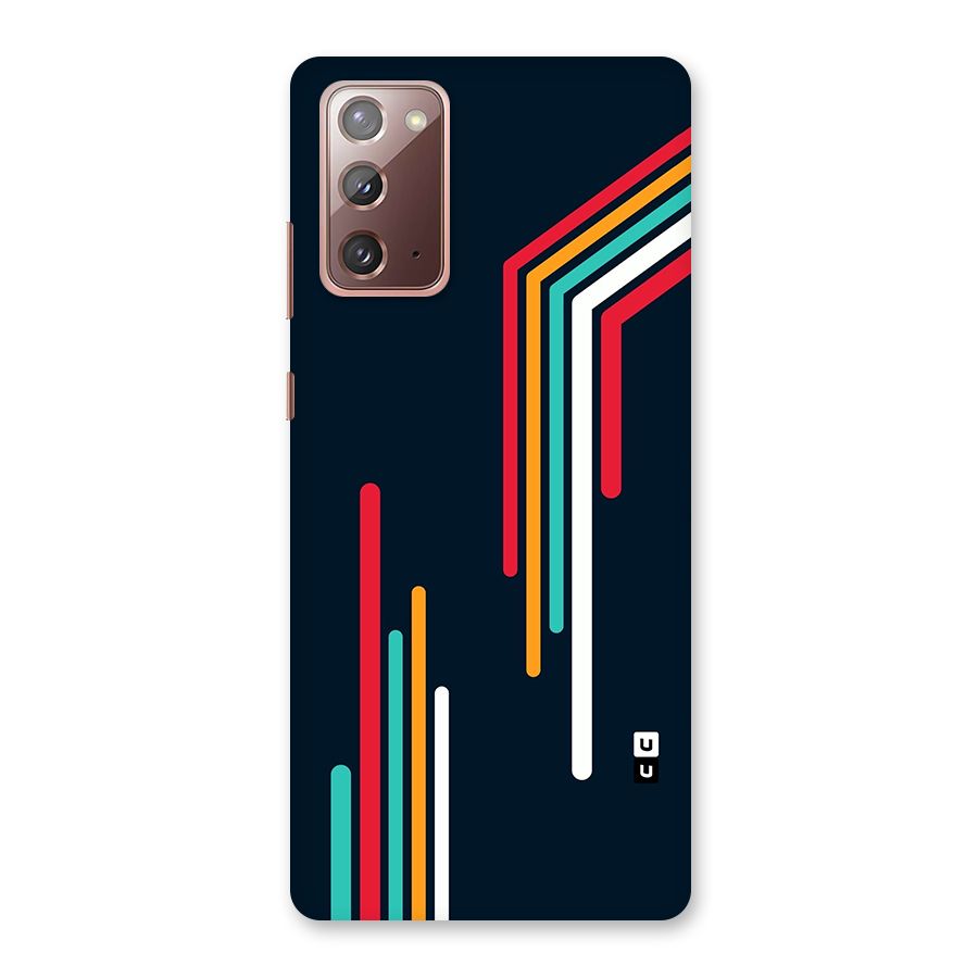 Retro Lines Minimal Stripes Back Case for Galaxy Note 20