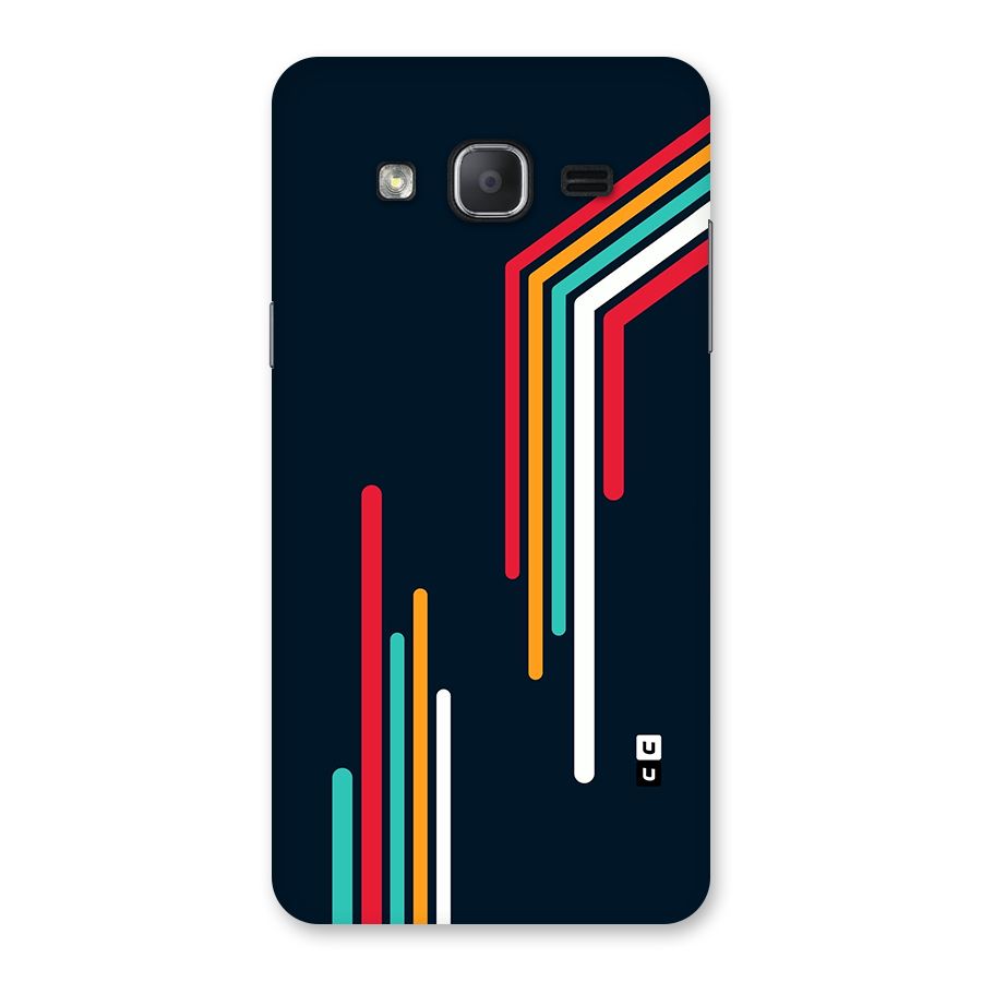 Retro Lines Minimal Stripes Back Case for Galaxy On7 2015