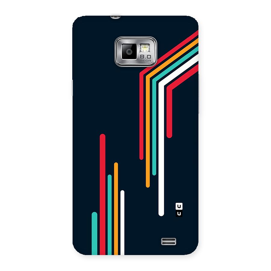 Retro Lines Minimal Stripes Back Case for Galaxy S2