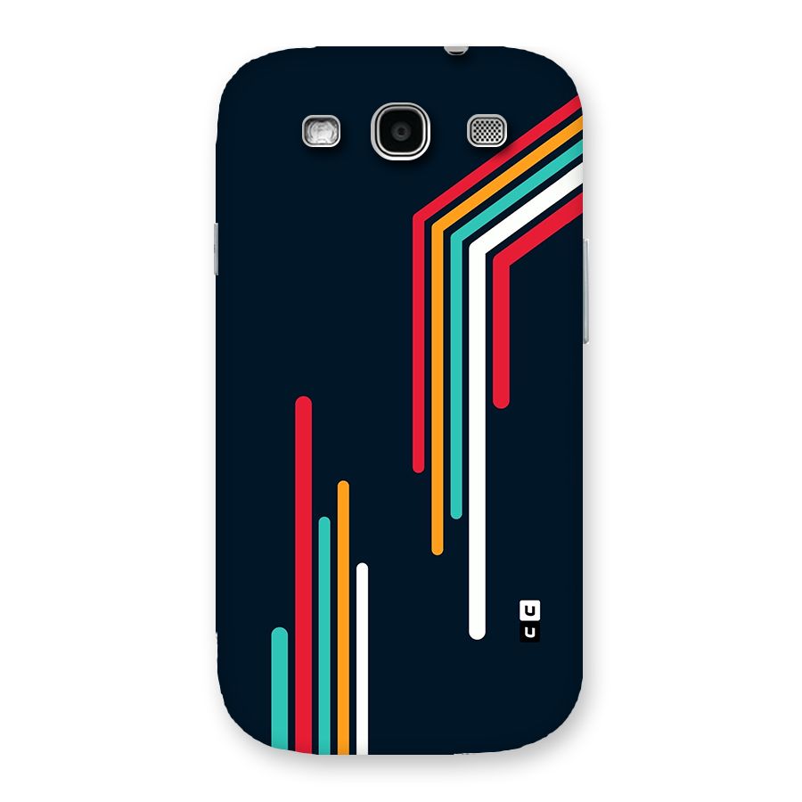 Retro Lines Minimal Stripes Back Case for Galaxy S3