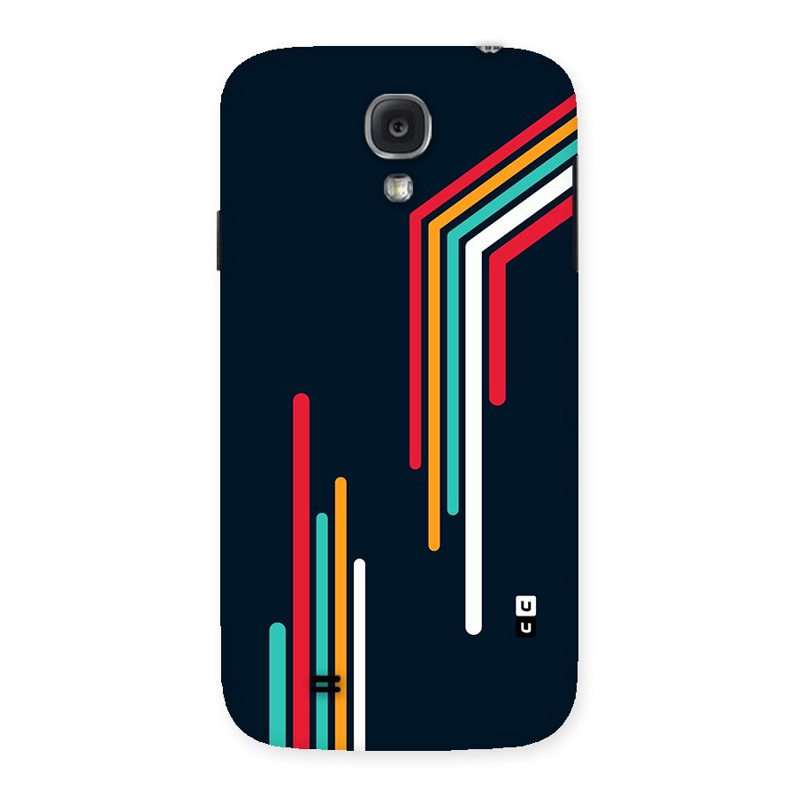 Retro Lines Minimal Stripes Back Case for Galaxy S4