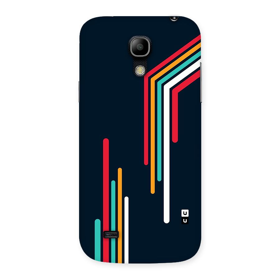 Retro Lines Minimal Stripes Back Case for Galaxy S4 Mini