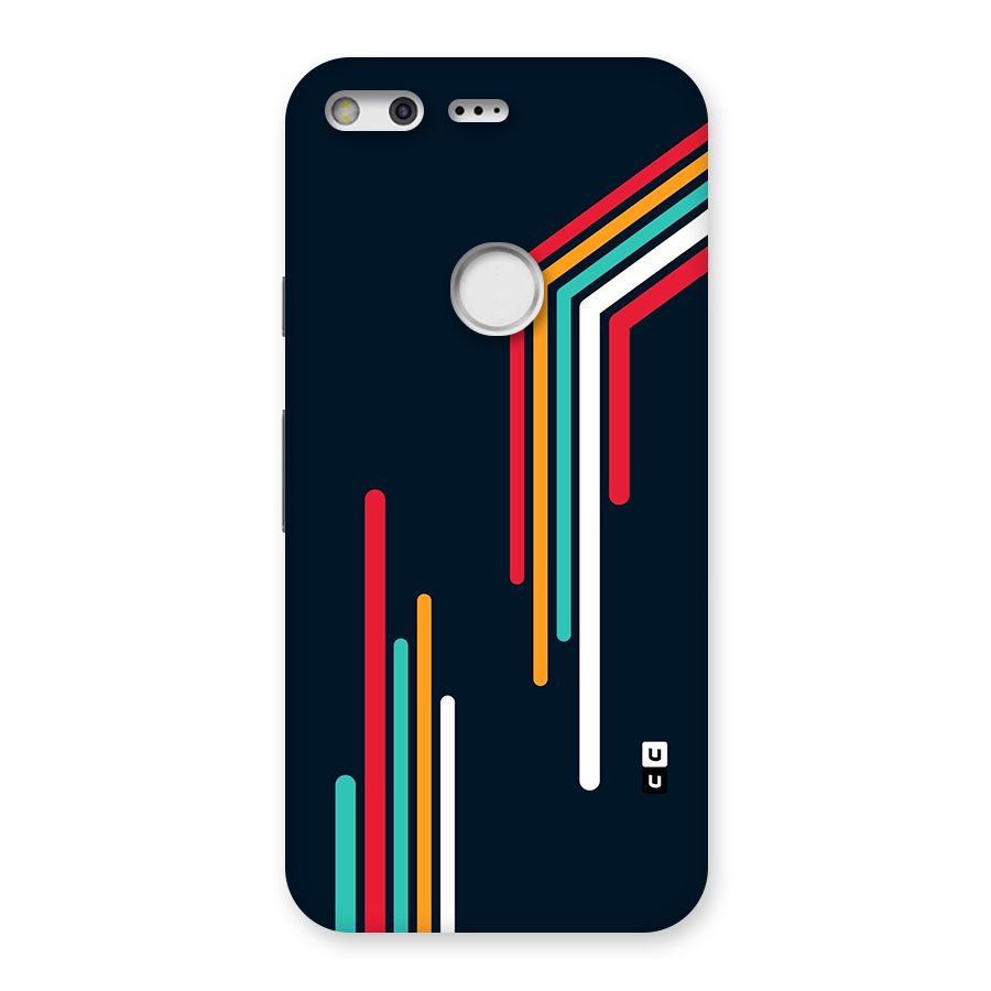 Retro Lines Minimal Stripes Back Case for Google Pixel