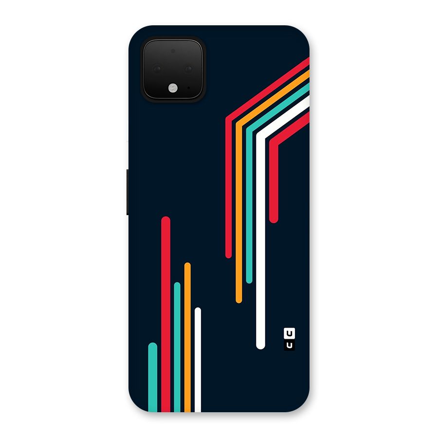 Retro Lines Minimal Stripes Back Case for Google Pixel 4 XL