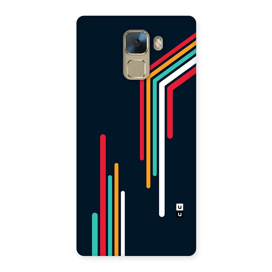 Retro Lines Minimal Stripes Back Case for Honor 7