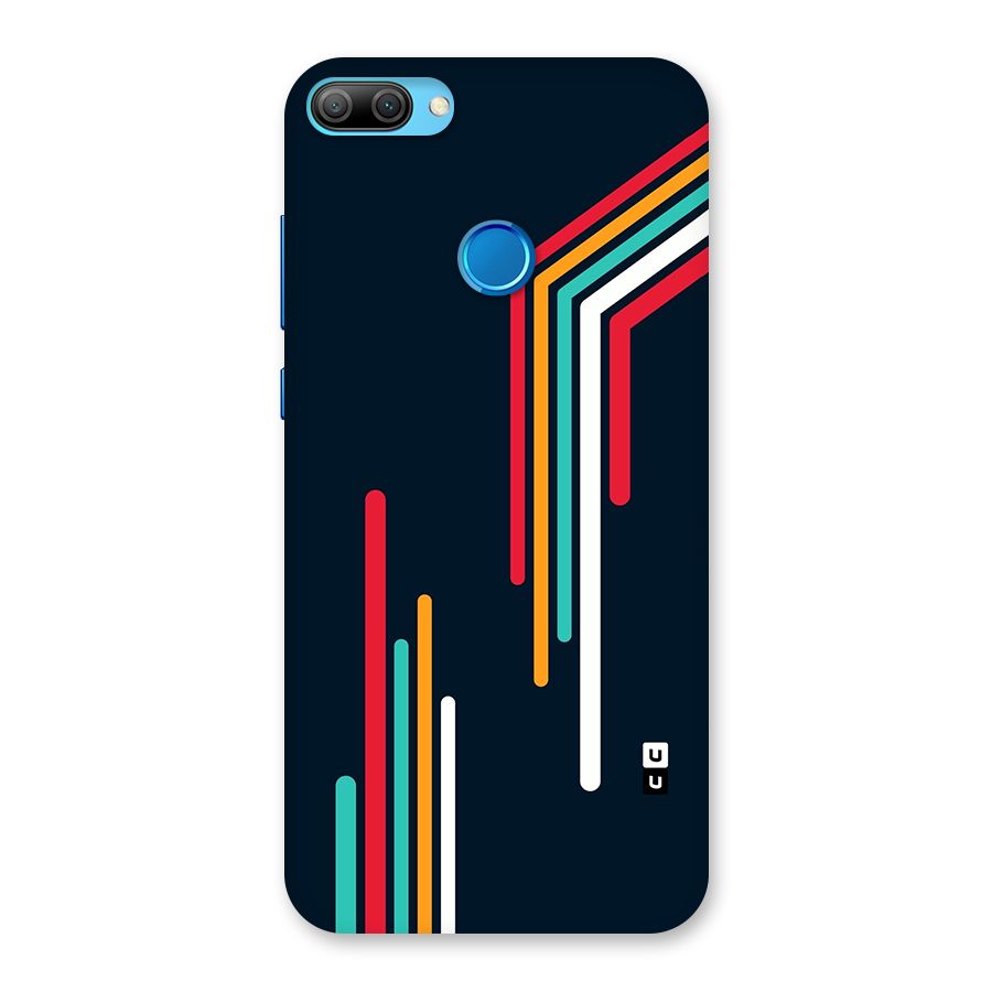Retro Lines Minimal Stripes Back Case for Honor 9N