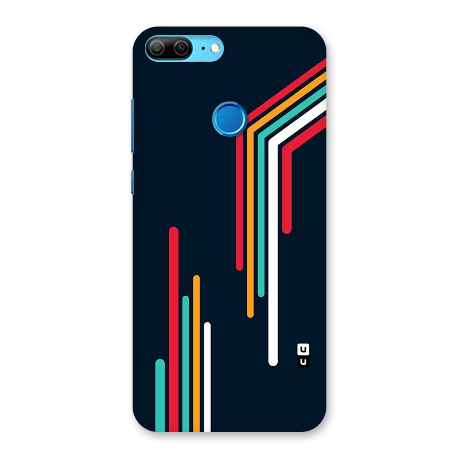 Retro Lines Minimal Stripes Back Case for Honor 9 Lite