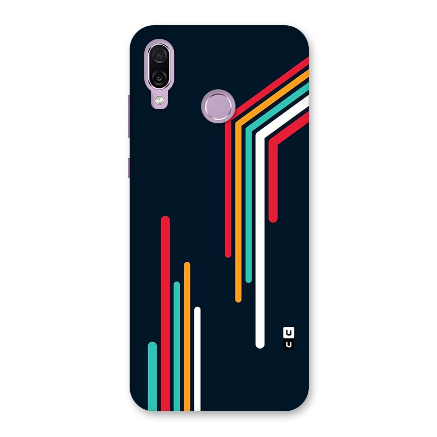 Retro Lines Minimal Stripes Back Case for Honor Play