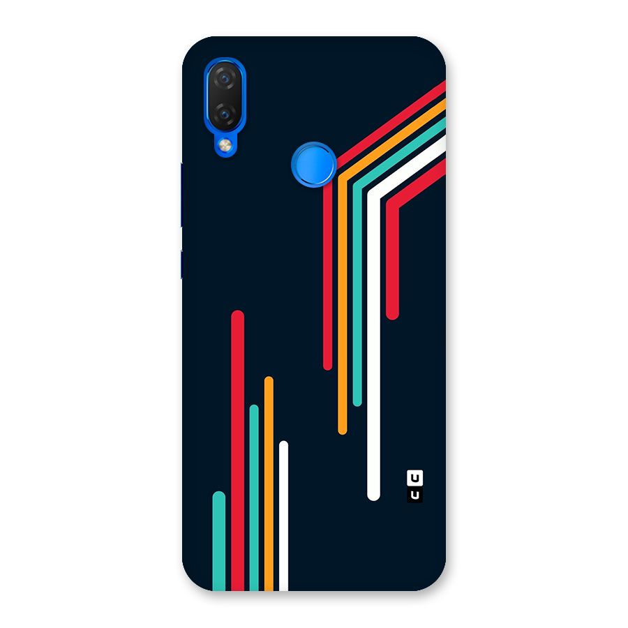 Retro Lines Minimal Stripes Back Case for Huawei P Smart+