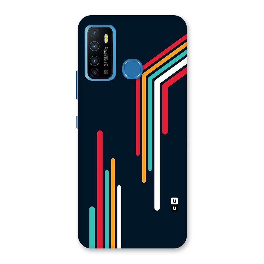 Retro Lines Minimal Stripes Back Case for Infinix Hot 9