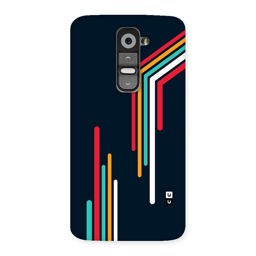 Retro Lines Minimal Stripes Back Case for LG G2
