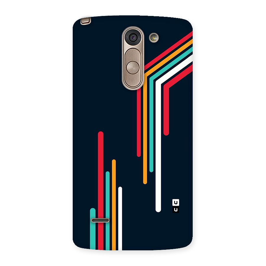 Retro Lines Minimal Stripes Back Case for LG G3 Stylus