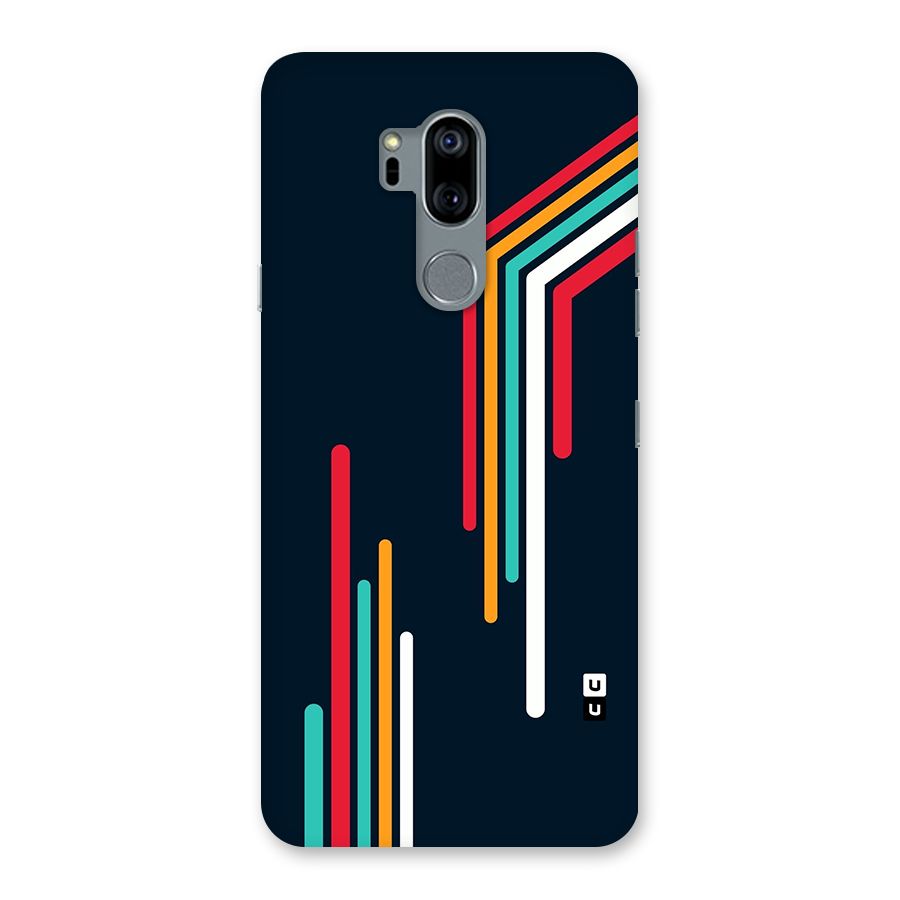 Retro Lines Minimal Stripes Back Case for LG G7
