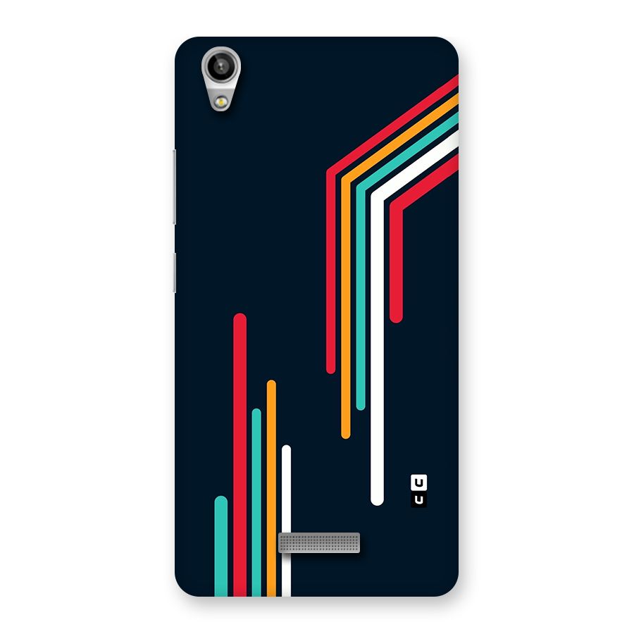 Retro Lines Minimal Stripes Back Case for Lava Pixel V1