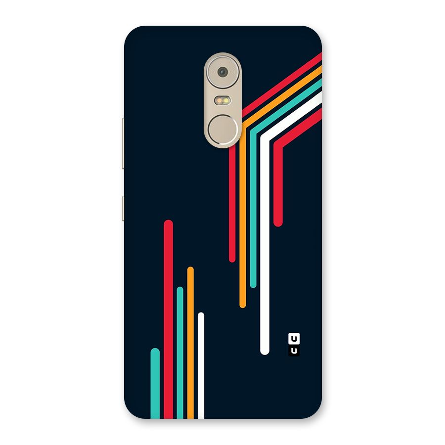 Retro Lines Minimal Stripes Back Case for Lenovo K6 Note