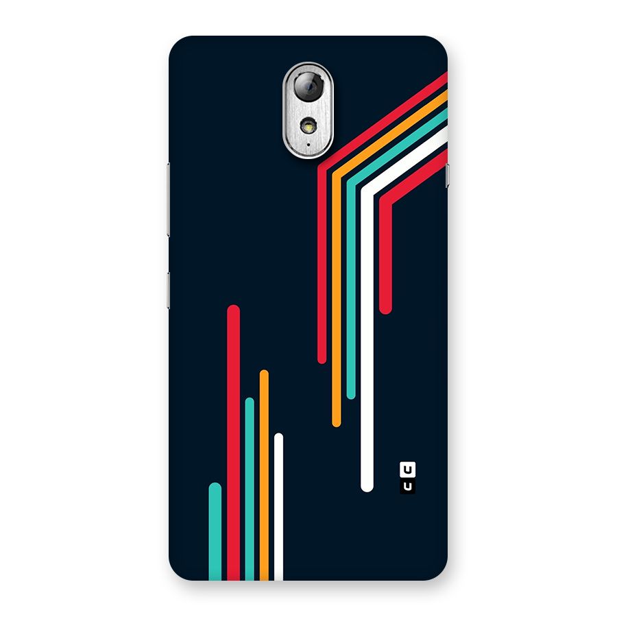 Retro Lines Minimal Stripes Back Case for Lenovo Vibe P1M