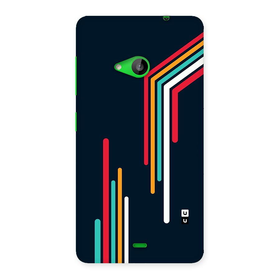 Retro Lines Minimal Stripes Back Case for Lumia 535