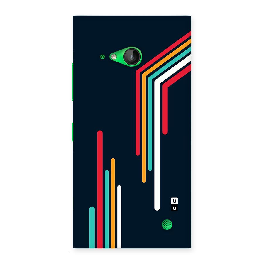Retro Lines Minimal Stripes Back Case for Lumia 730