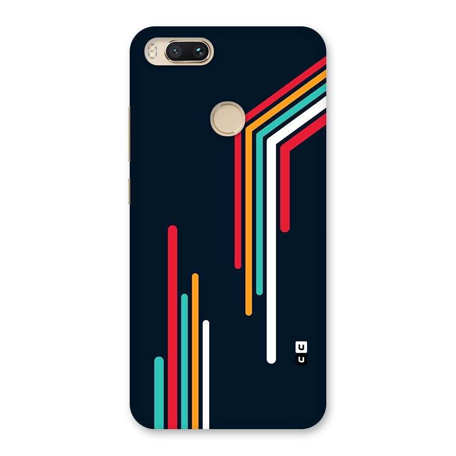 Retro Lines Minimal Stripes Back Case for Mi A1