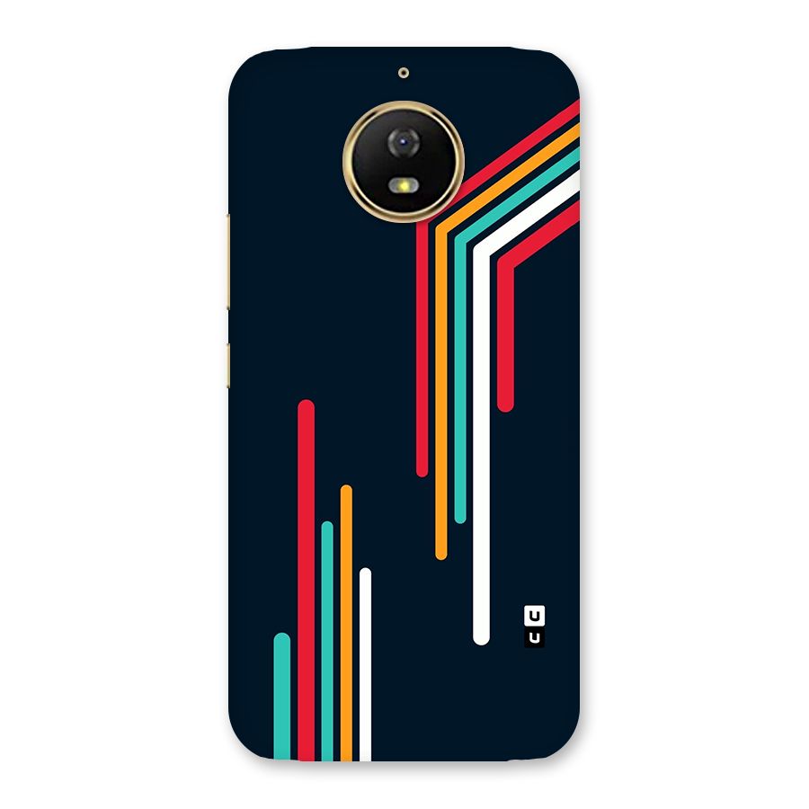 Retro Lines Minimal Stripes Back Case for Moto G5s