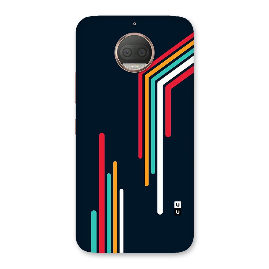 Retro Lines Minimal Stripes Back Case for Moto G5s Plus