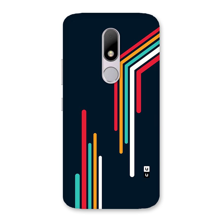 Retro Lines Minimal Stripes Back Case for Moto M