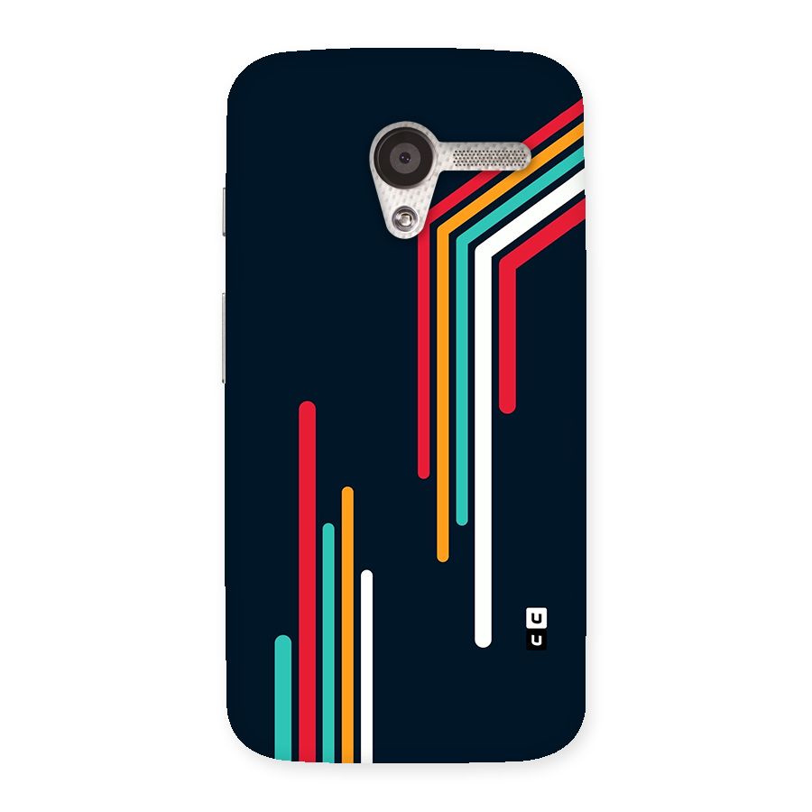 Retro Lines Minimal Stripes Back Case for Moto X