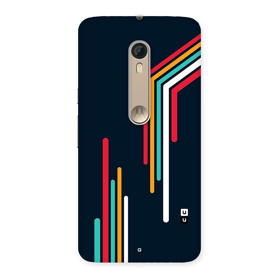 Retro Lines Minimal Stripes Back Case for Moto X Style