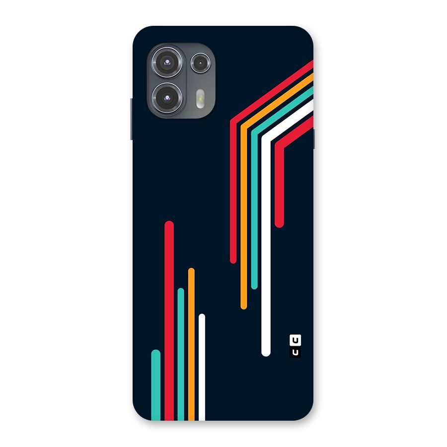 Retro Lines Minimal Stripes Back Case for Motorola Edge 20 Fusion