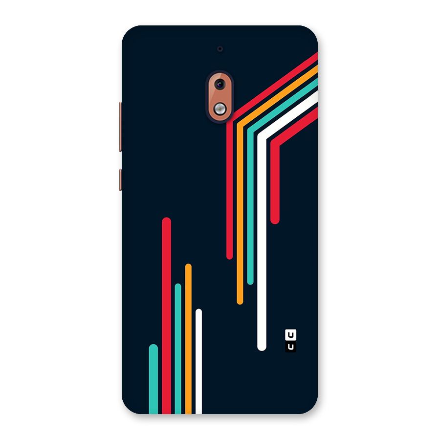 Retro Lines Minimal Stripes Back Case for Nokia 2.1