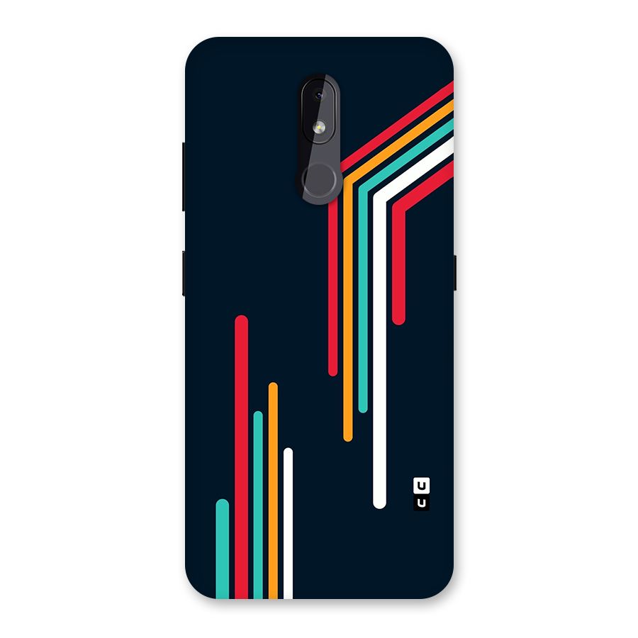 Retro Lines Minimal Stripes Back Case for Nokia 3.2